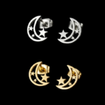 Aretes Huggies Estilo "Luna"
